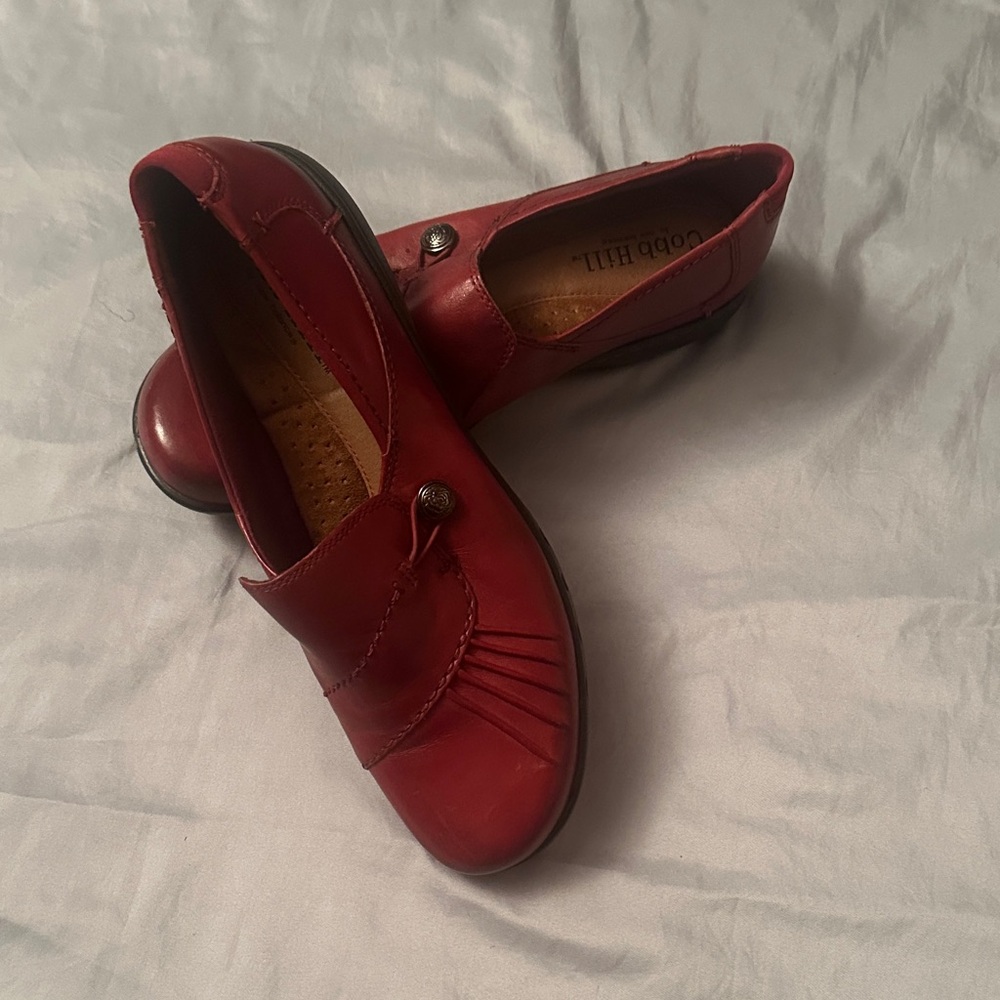 Cobb Hill by New Balance Women's Burgundy Leather Loafers